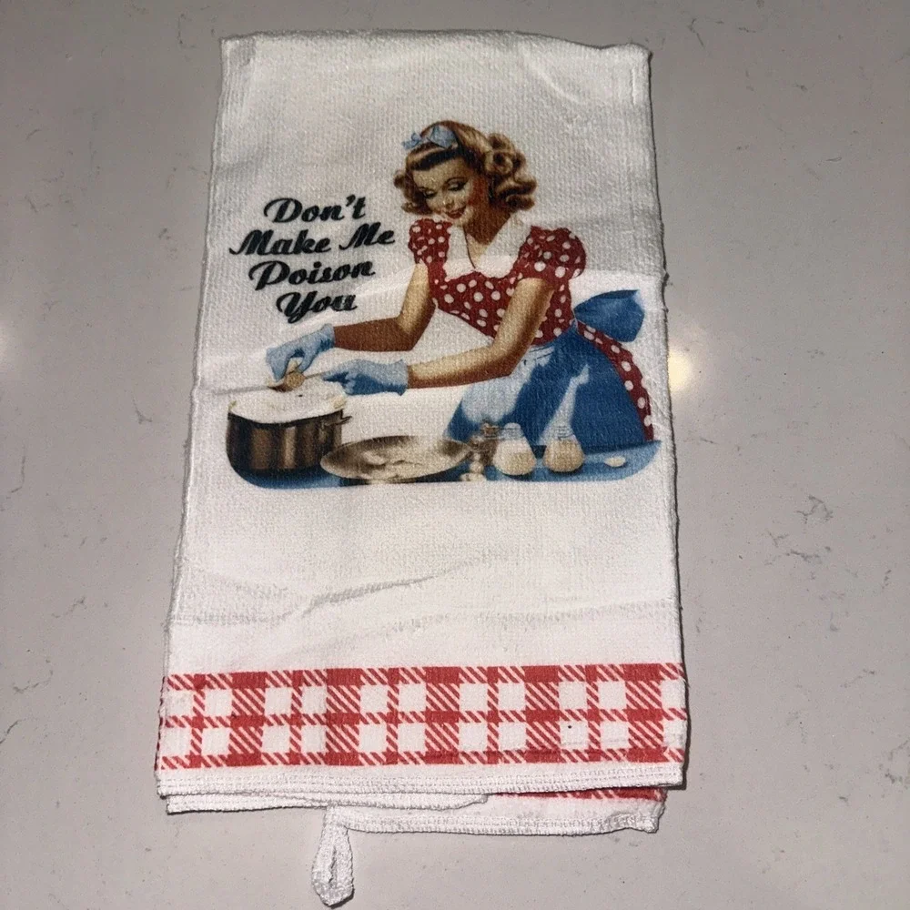 Funny Kitchen Towels Housewarming Gifts JokeDishcloth 